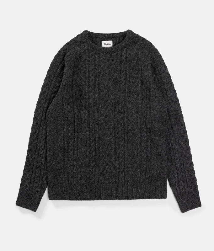 Mohair Fisherman Knit Sweater