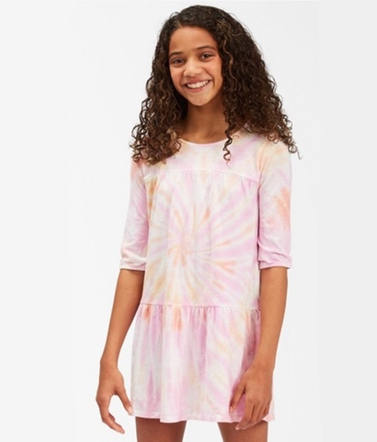 Girls Beach Trip Tie-Dye Dress