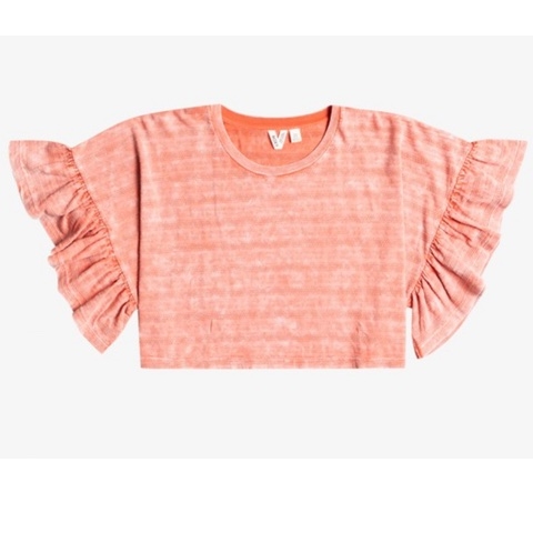 Tell Me More Frill Sleeve Crop Top