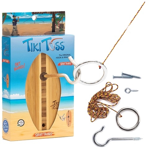 Tiki Toss Hook and Ring Toss Game