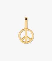 Gold Peace Sign Charm