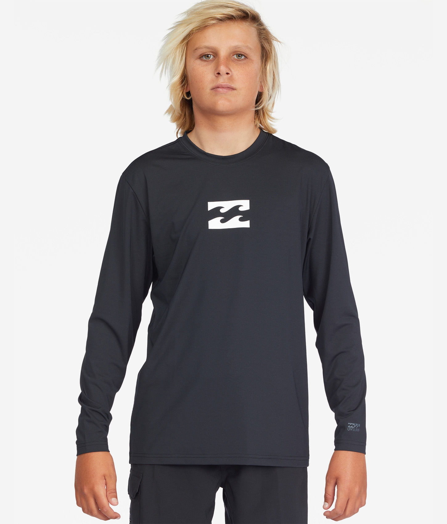 Boy's All Day Wave Loose Fit Long Sleeve Surf Tee
