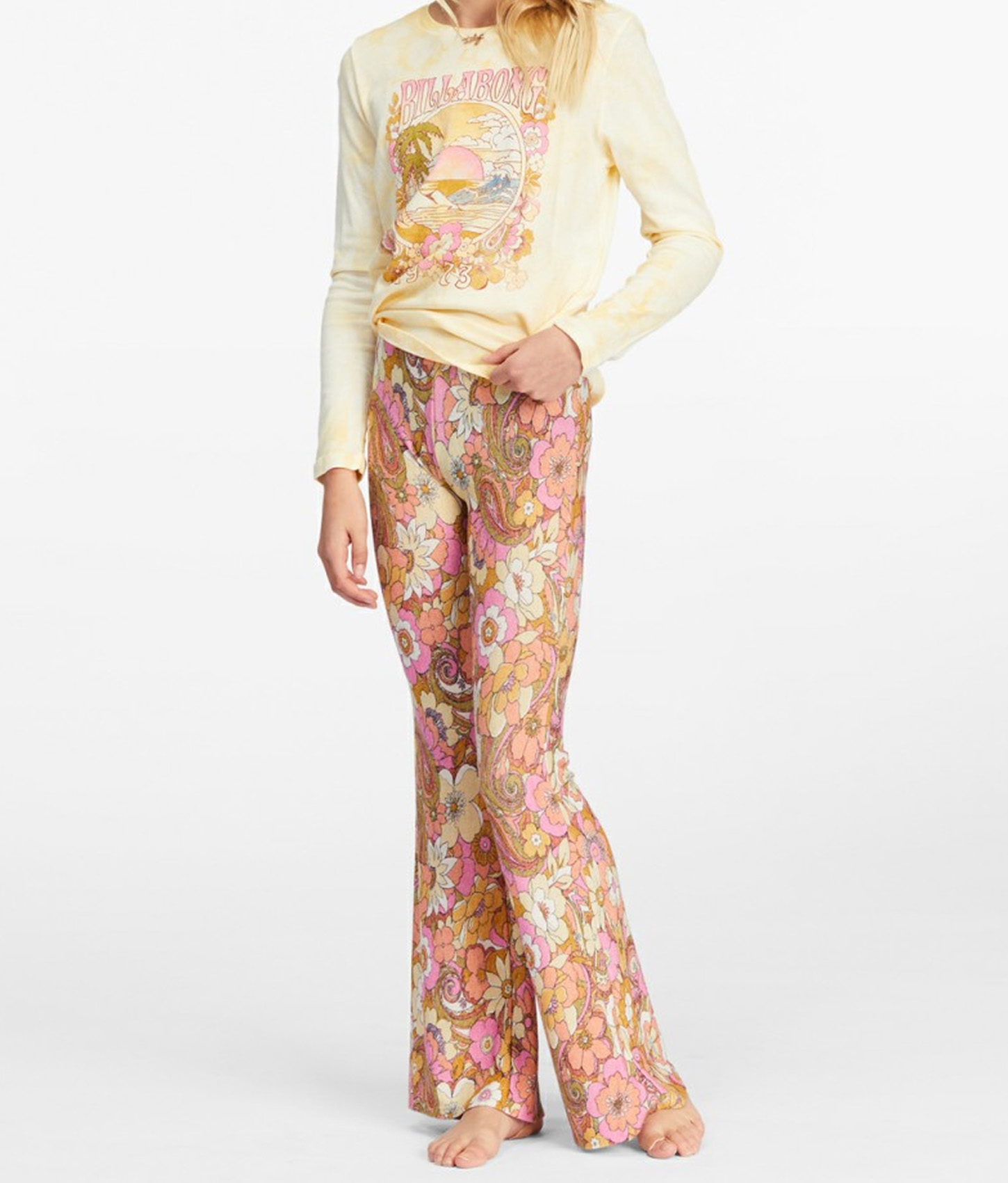 Girls Tell Me Cozy High-Waisted Flare Pants