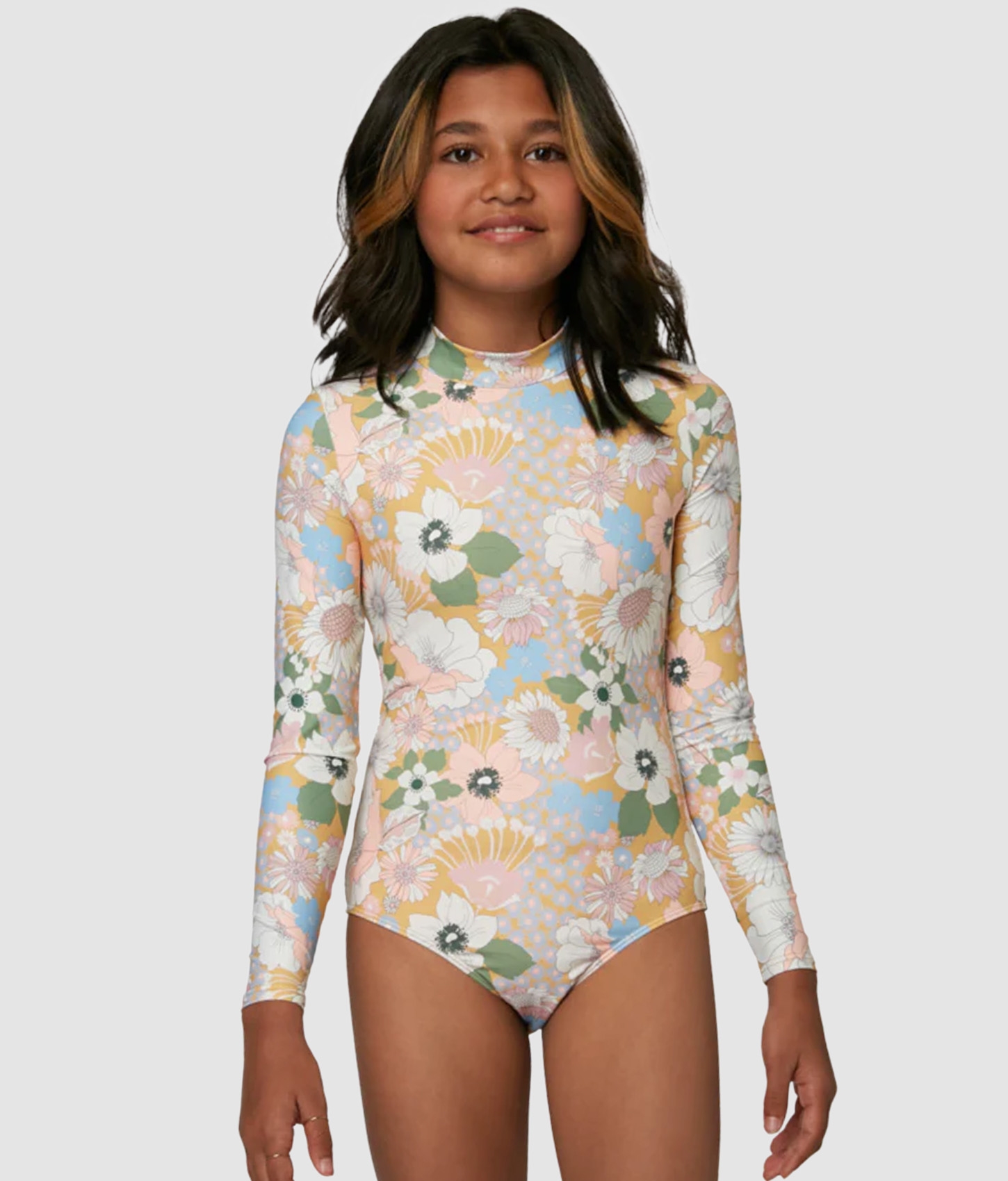 Girls Twiggy Long Sleeve Surf Suit One Piece