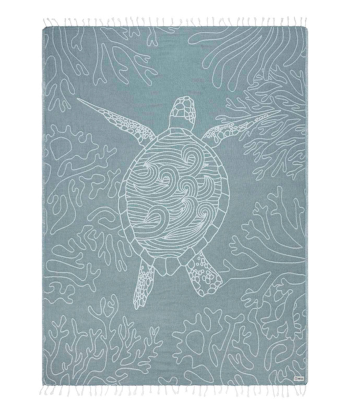 Sea Turtle Reef Towel, Deep Ocean