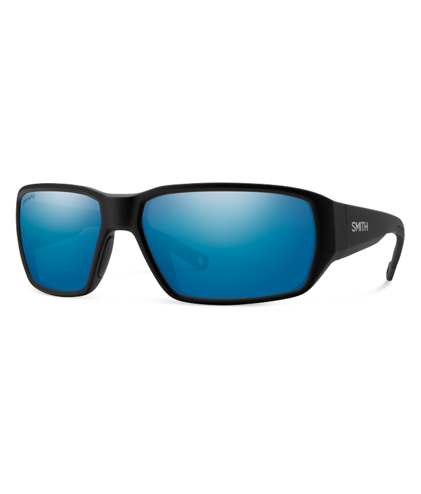 Matte Black/ChromaPop Glass Polarized Blue Mirror